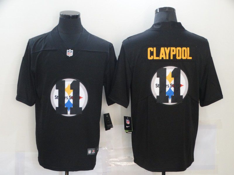Men Pittsburgh Steelers #11 Chase Claypool Black shadow Nike NFL Jersey